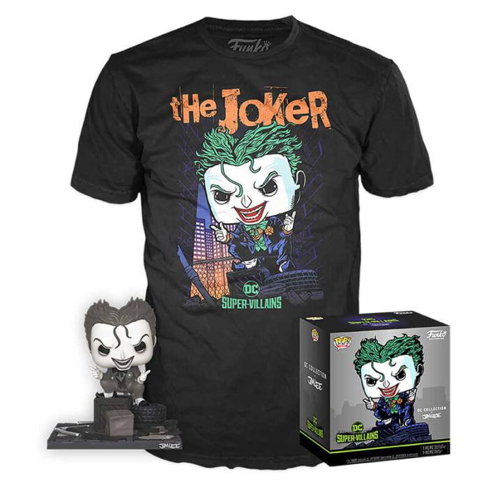 Set POP figure & Tee DC Comics Jim Lee Joker 60