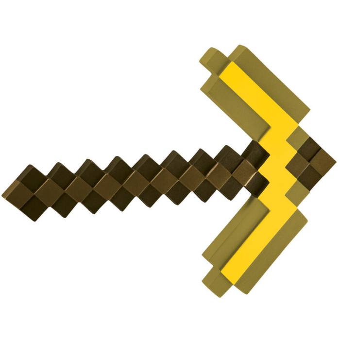 Minecraft Gold pickaxe 40cm 2172