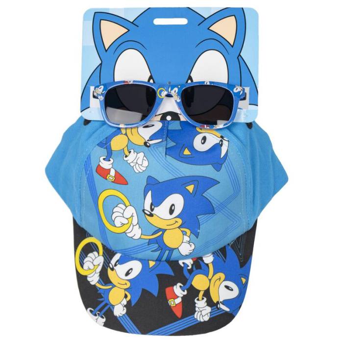 Sonic the Hedgehog Set cap + sunglasses 4427