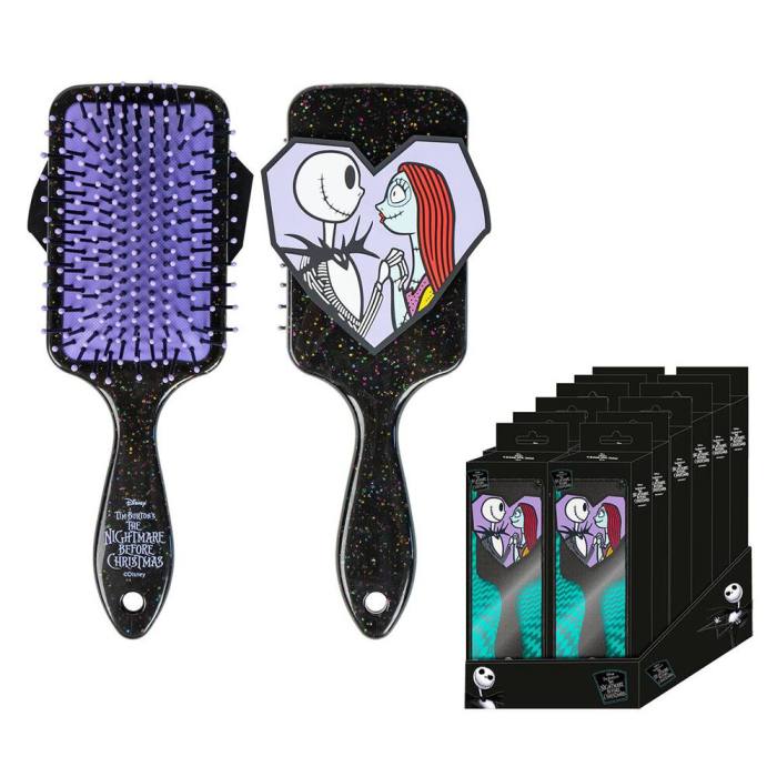 Disney Nightmare Before Christmas Jack & Sally hairbrush 4550