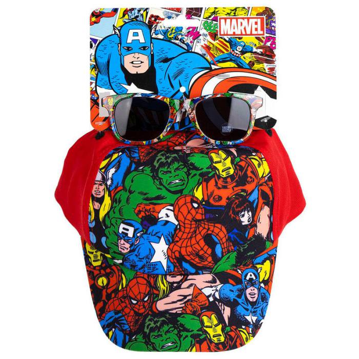 Marvel Avengers set cap + sunglasses 5132