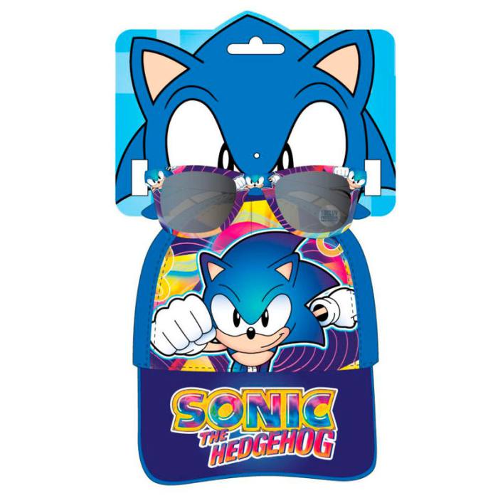 Sonic the Hedgehog set cap + sunglasses 5134