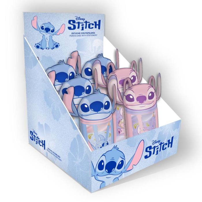 Disney Stitch assorted plush pencil case 5370