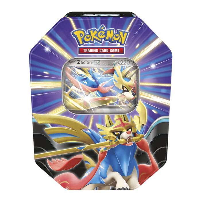 Spanish Pokemon Summer assorted collectible card game tin 6853