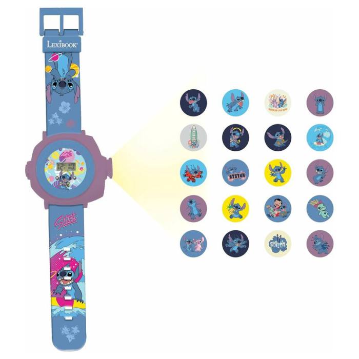 Disney Stitch digital projector clock 7193