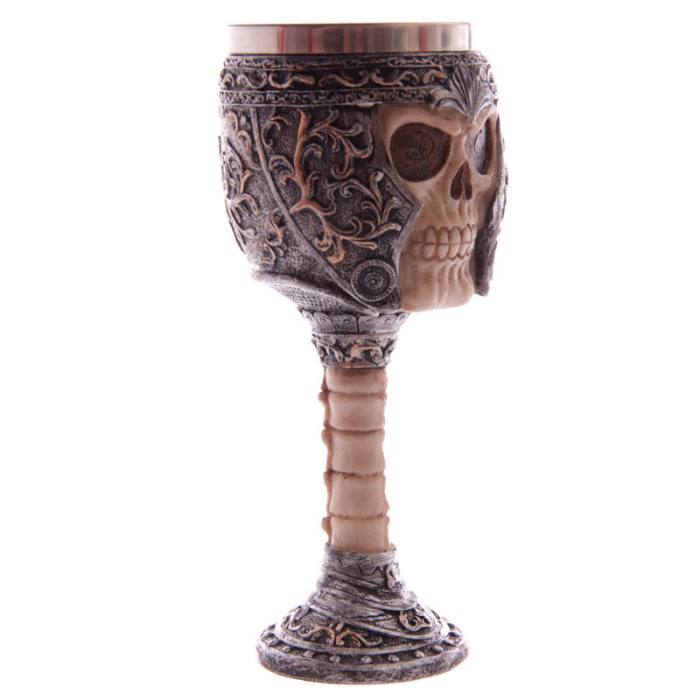 Skull Warrior Gothic goblet 23504