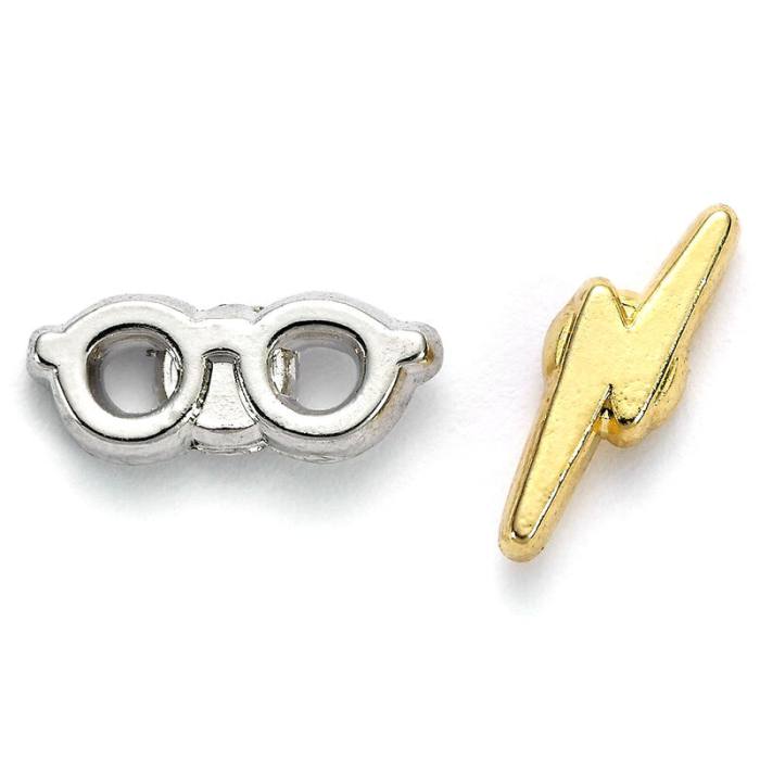 Harry Potter Lightening Bolt and Glasses stud earrings 24288