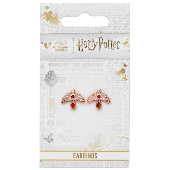 Harry Potter Fawkes Rose earrings 24489