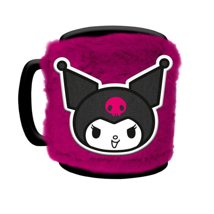 Hello Kitty Kuromi Mug with teddy bear cover 440ml 27200