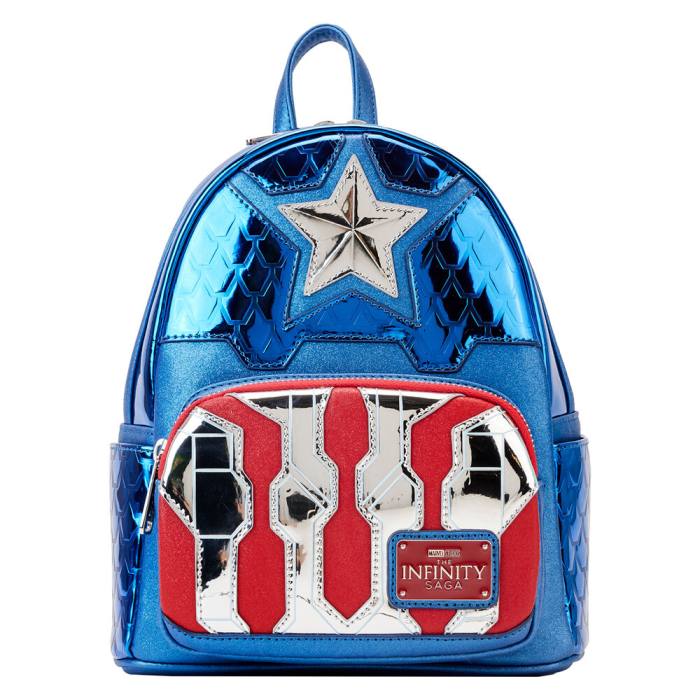 Loungefly Marvel Captain America metallic backpack 26cm 29686
