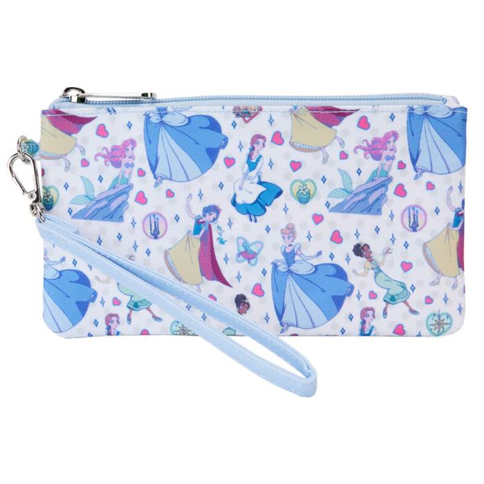 Loungefly Disney Princess Manga nylon pouch wristlet 30532