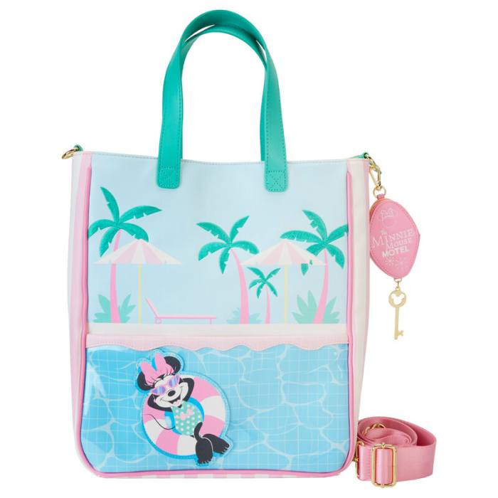 Loungefly Disney Minnie Vacation Style tote bag + coin purse 30840