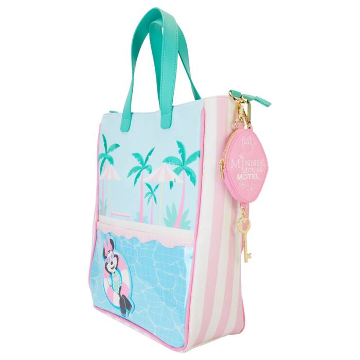 Loungefly Disney Minnie Vacation Style tote bag + coin purse 30841