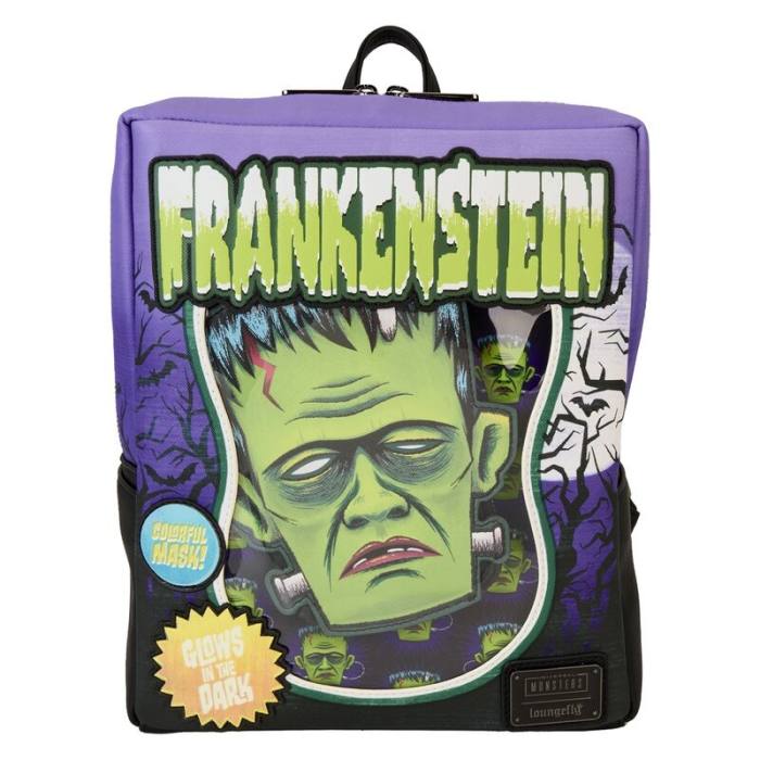 Loungefly Universal Monster Frankenstein Neon Mask backpack 28cm 31339