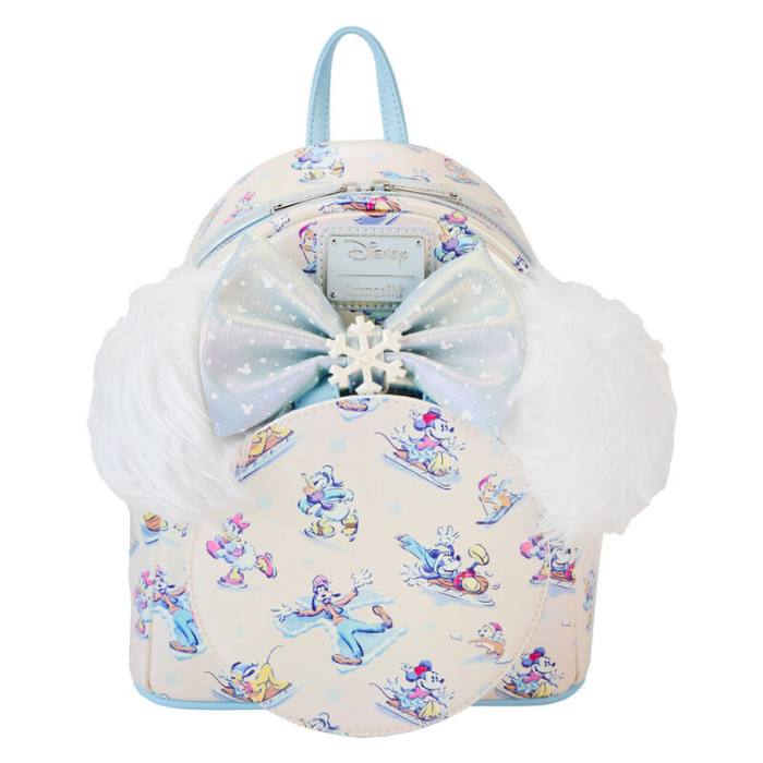 Loungefly Disney Mickey and Friends Winter Wonderland backpack + headband set 26cm 31436