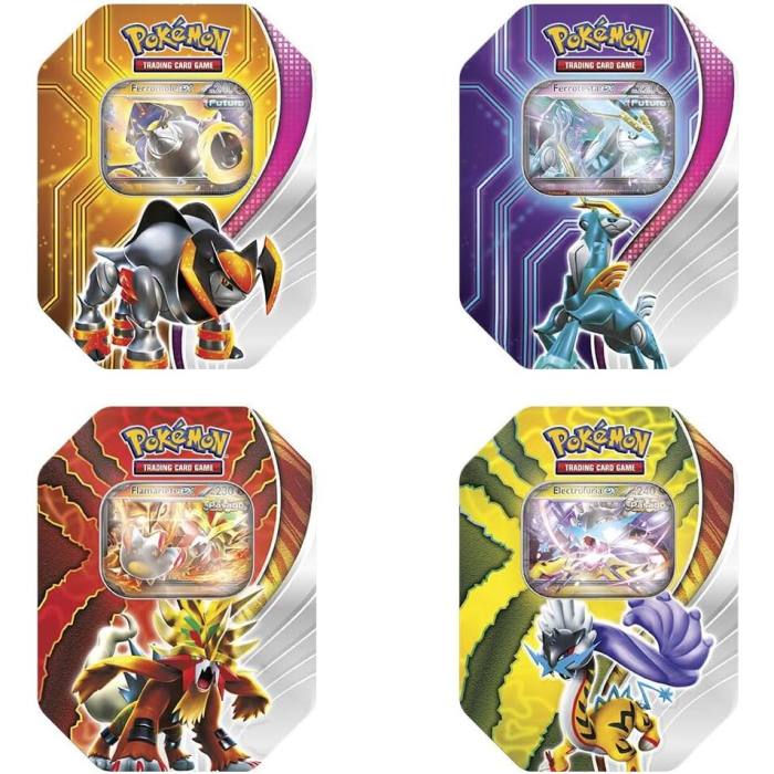 Spanish Pokemon Paradoxical Destinations Collectible card game assorted tin 36281