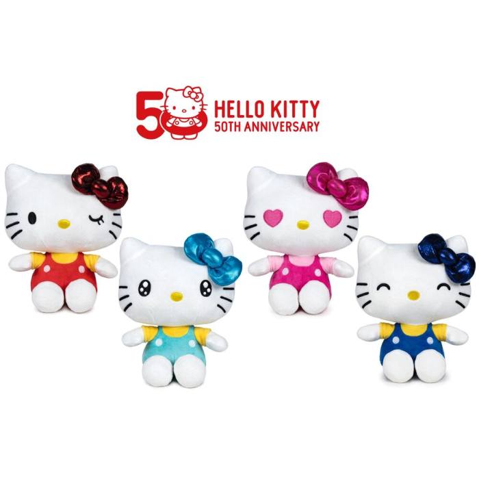 Hello Kitty 50th Anniversary assorted plush toy 22cm 37965