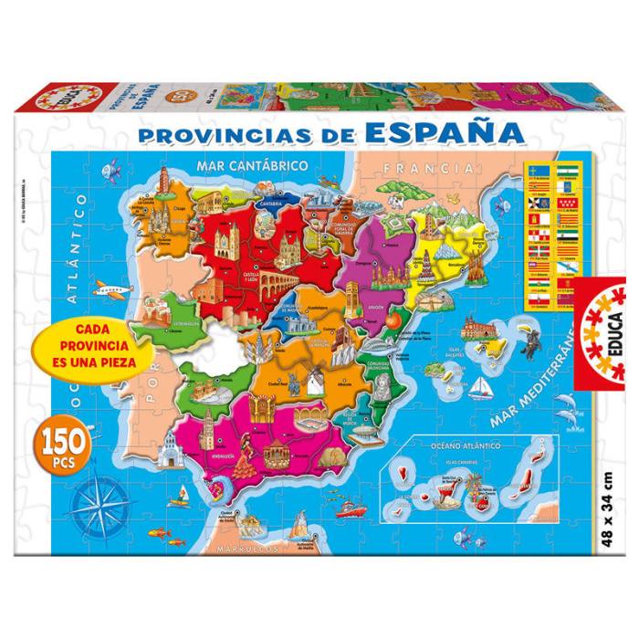 Spanish Provinces of Spain puzzle 150pcs 37051
