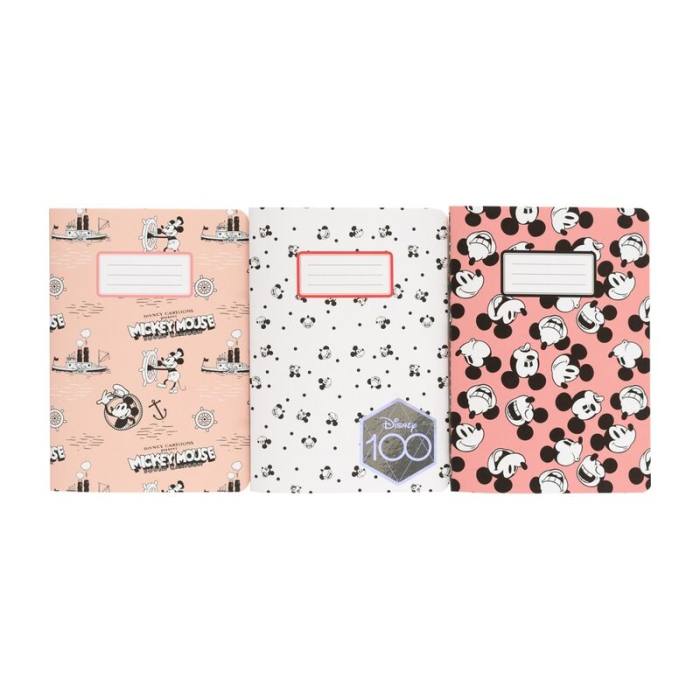 Disney Mickey 100 Anniversary pack 3 A6 notebooks 41232