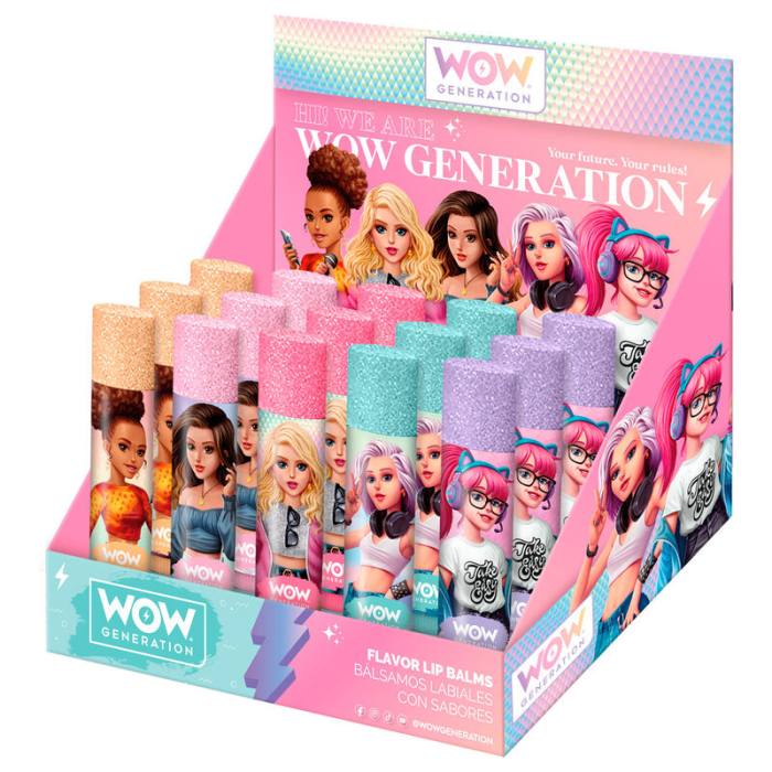 Wow Generation flavoured assorted lip balm 42434