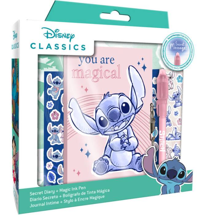 Disney Stitch secret diary + magic pen 43091