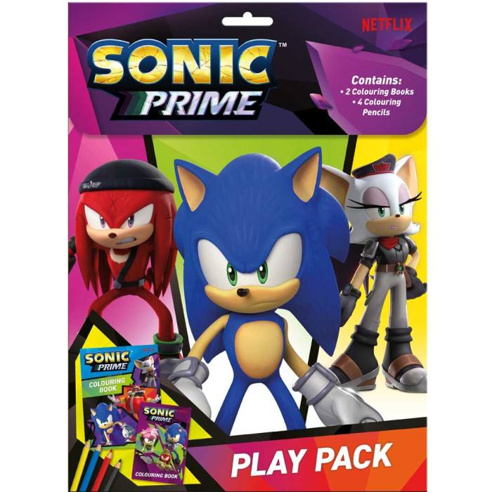 Sonic Prime coloring set 43324