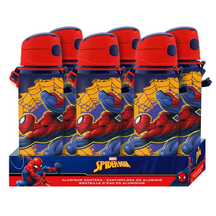 Marvel Spiderman aliminum canteen 600ml 43531