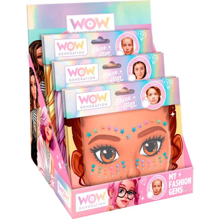 Wow Generation face stickers assorted 43309
