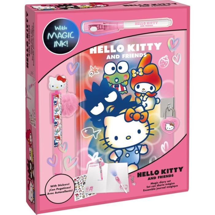 Hello Kitty Diary + magic pen + topper pen 43630