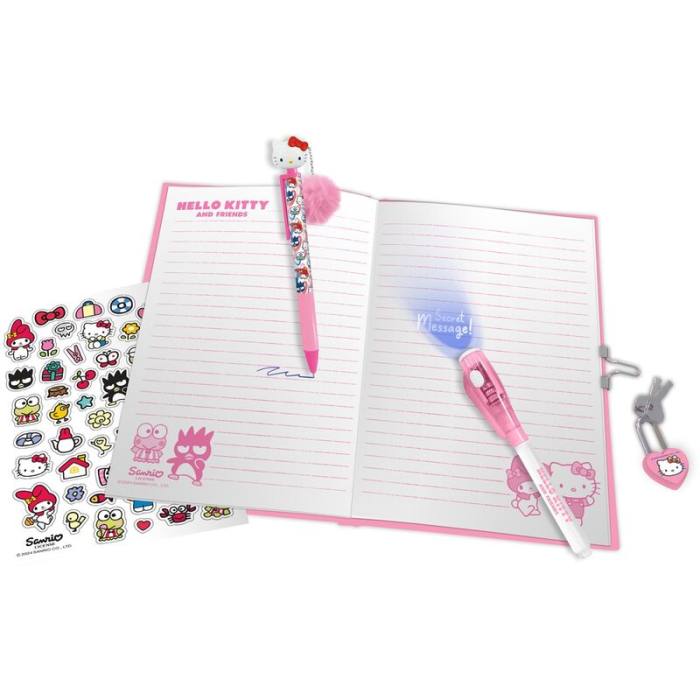 Hello Kitty Diary + magic pen + topper pen 43631