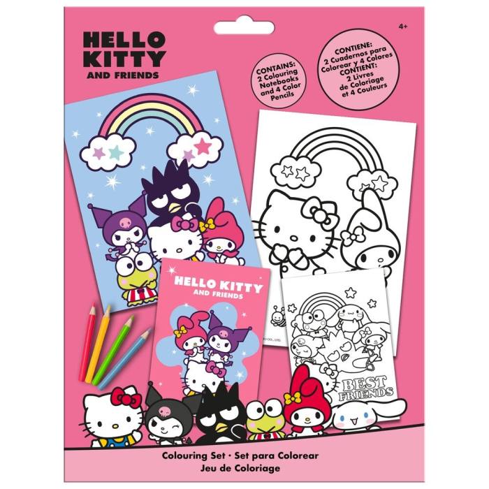 Hello Kitty and Friends colouring set 43961