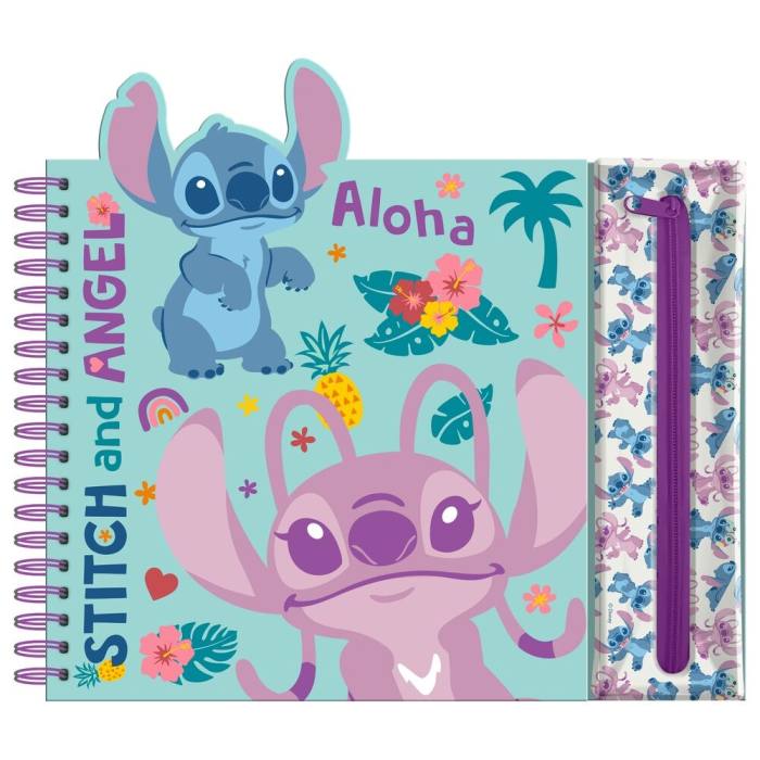 Disney Stitch Activity notebook with removable case 43798