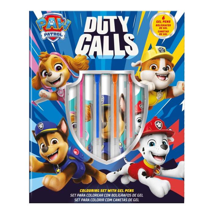 Paw Patrol Activity notebook + 6 gel pens 44028