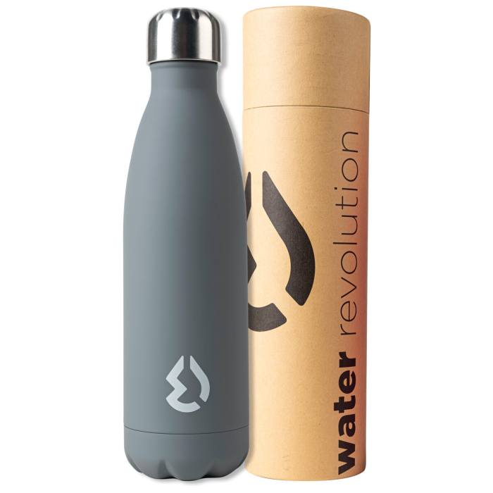 Water Revolution Grey water bottle 500ml 45136