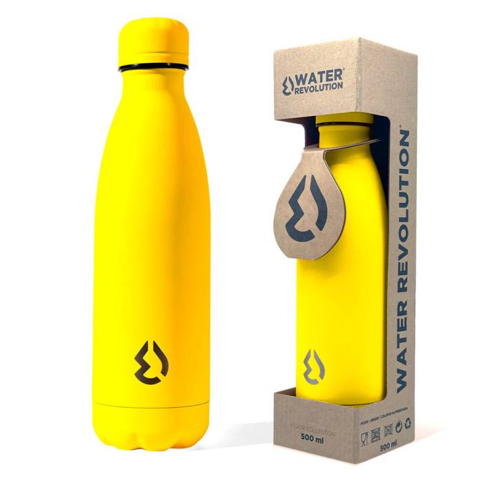 Water Revolution Fluor Yellow water bottle 500ml 45179