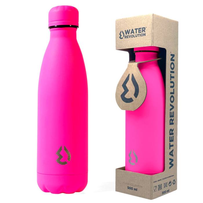 Water Revolution Fluor Pink water bottle 500ml 45195