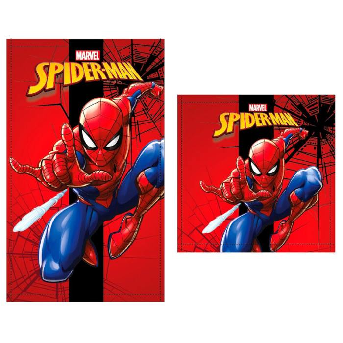 Marvel Spiderman set 2 cotton bath towels 45551
