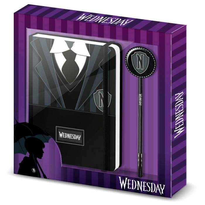 Wednesday Uniform diary + pen set 50327