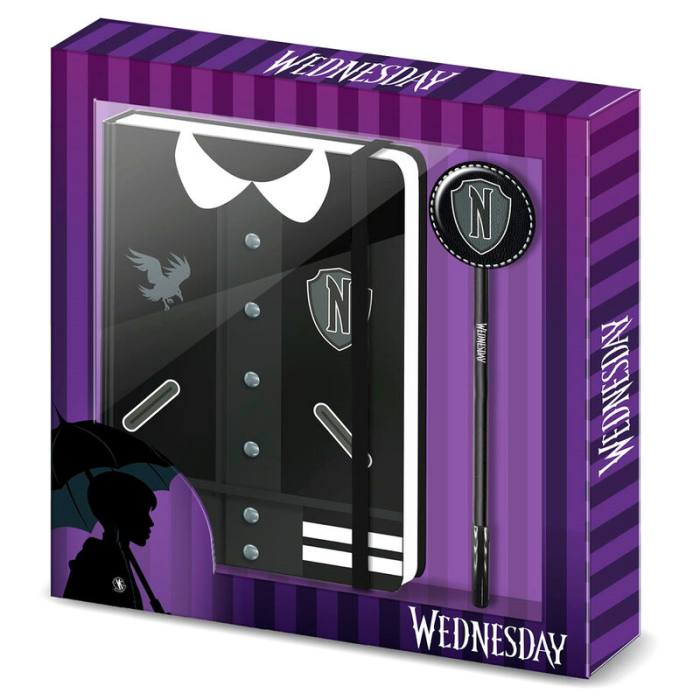 Wednesday Varsity diary + pen set 50330