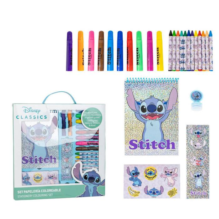 Disney Stitch colouring stationery set 52504