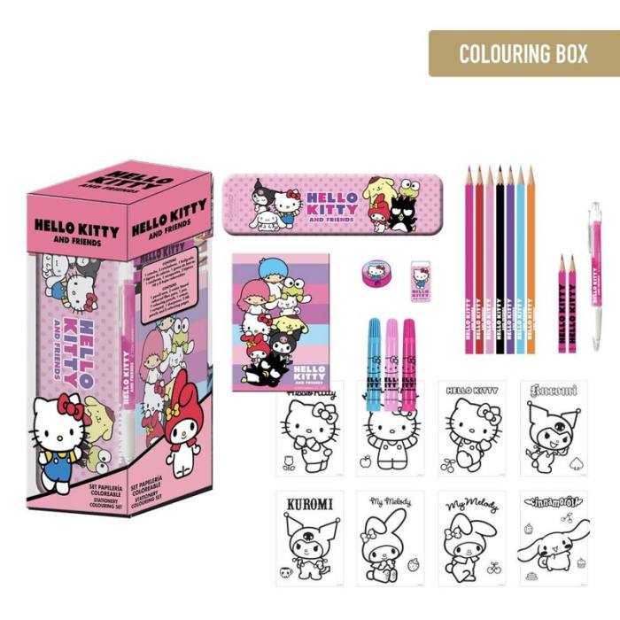 Hello Kitty colouring stationery set 53126