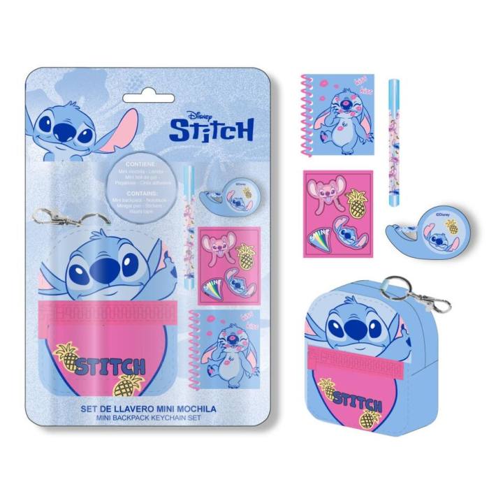 Disney Stitch Stationery mini backpack set 53091