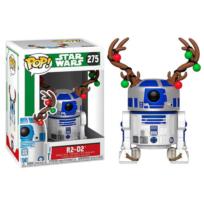 POP figure Star Wars Holiday R2-D2 with Antlers 54818