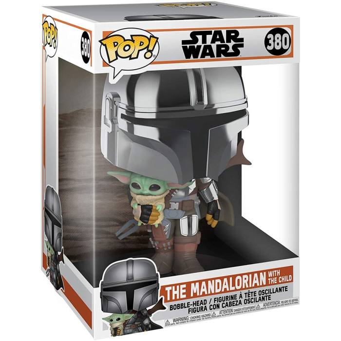 POP figure Star Wars Mandalorian with Yoda Child 25cm 55464