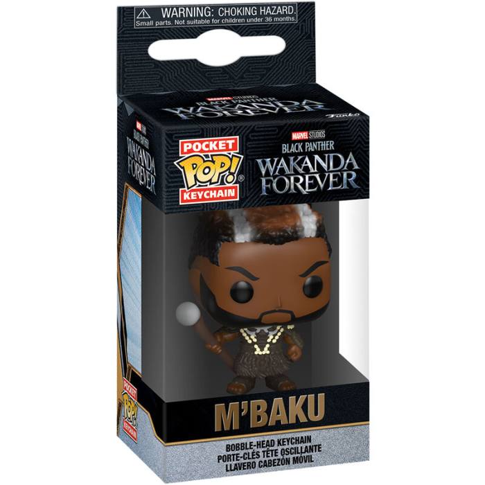Pocket POP Keychain Marvel Black Panther Wakanda Forever M Baku 57594