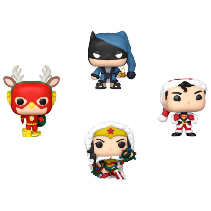 Pocket POP pack 4 figures DC Comics Happy Holidays 58022