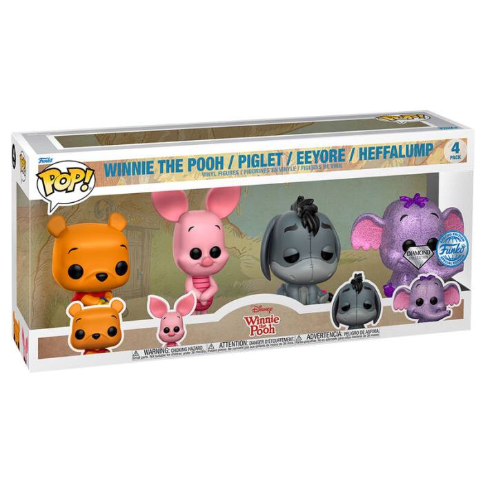 POP pack 4 figures Disney Winnie the Pooh Exclusive 58355