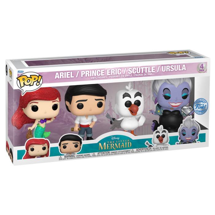 POP pack 4 figures Disney Little Mermaid Exclusive 58851