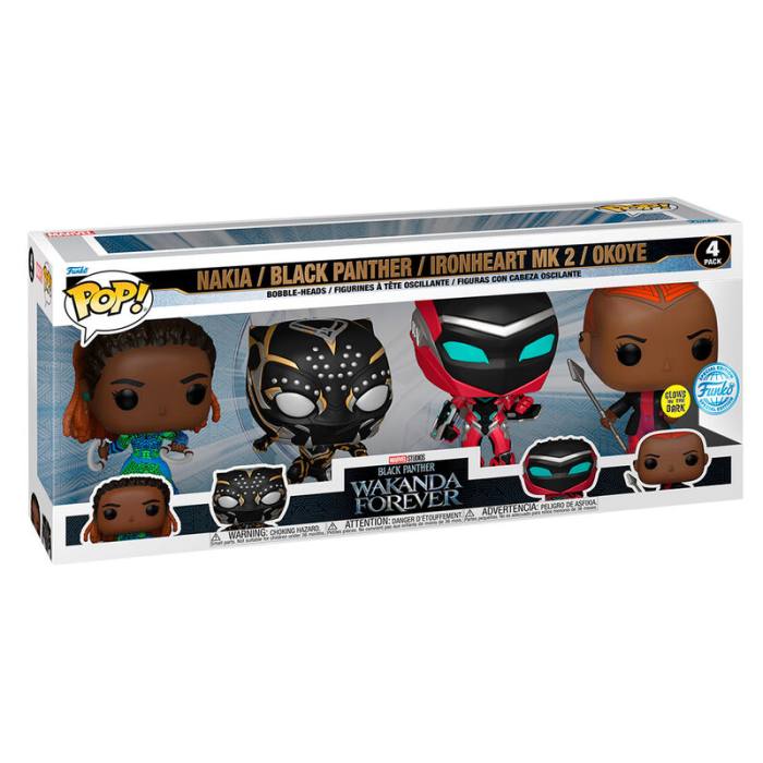 POP pack 4 figures Marvel Black Panther Wakanda Forever Exclusive 58855