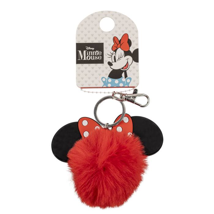 Disney Minnie Pompom keychain 64280